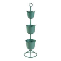 PFLANZENSTÄNDER Alphen - Grün, Metall (28/110cm) - [en.casa]
