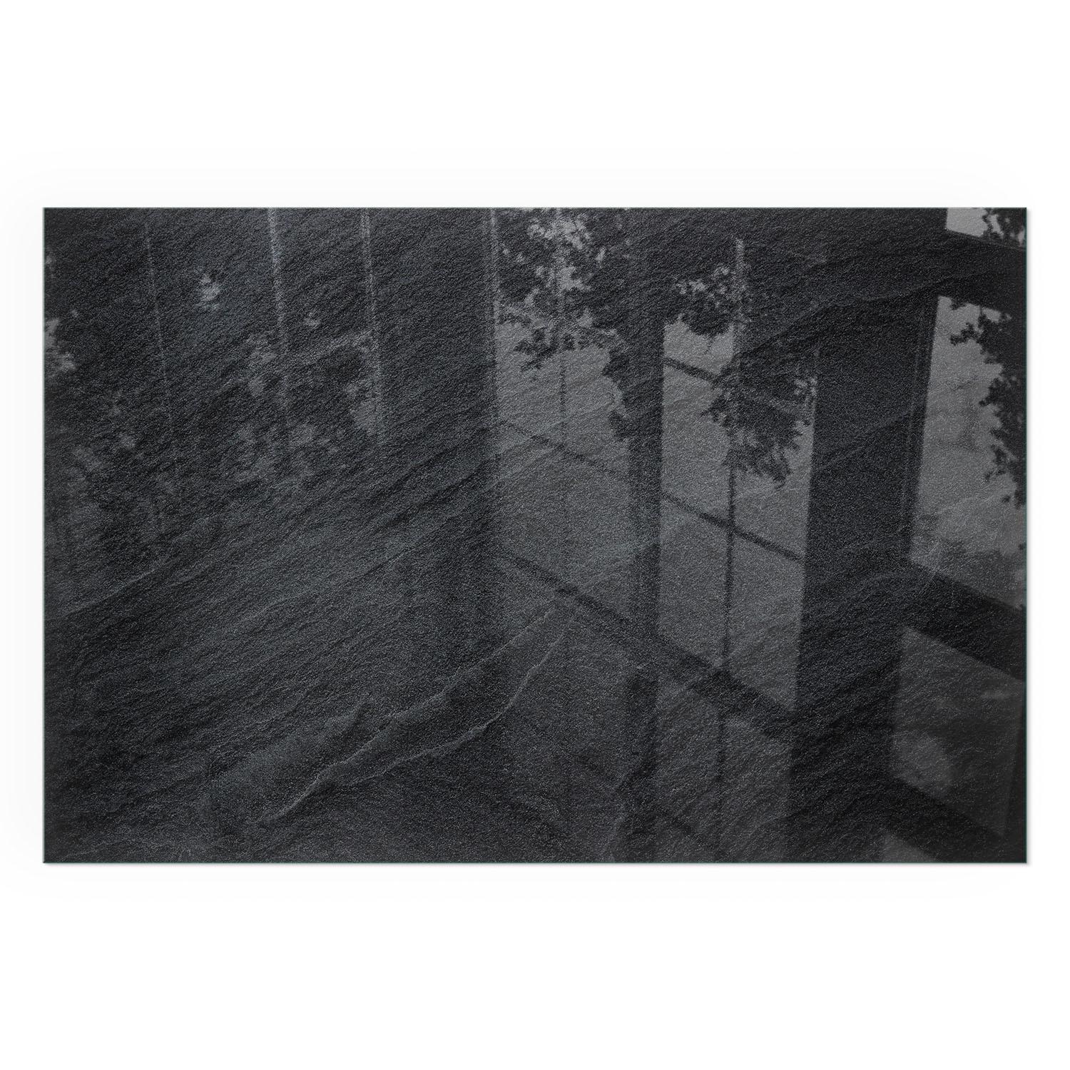 GLASPLATTE für Kamin 120x80 cm - Schwarz, Glas (120/80/0.4cm) - TULUP