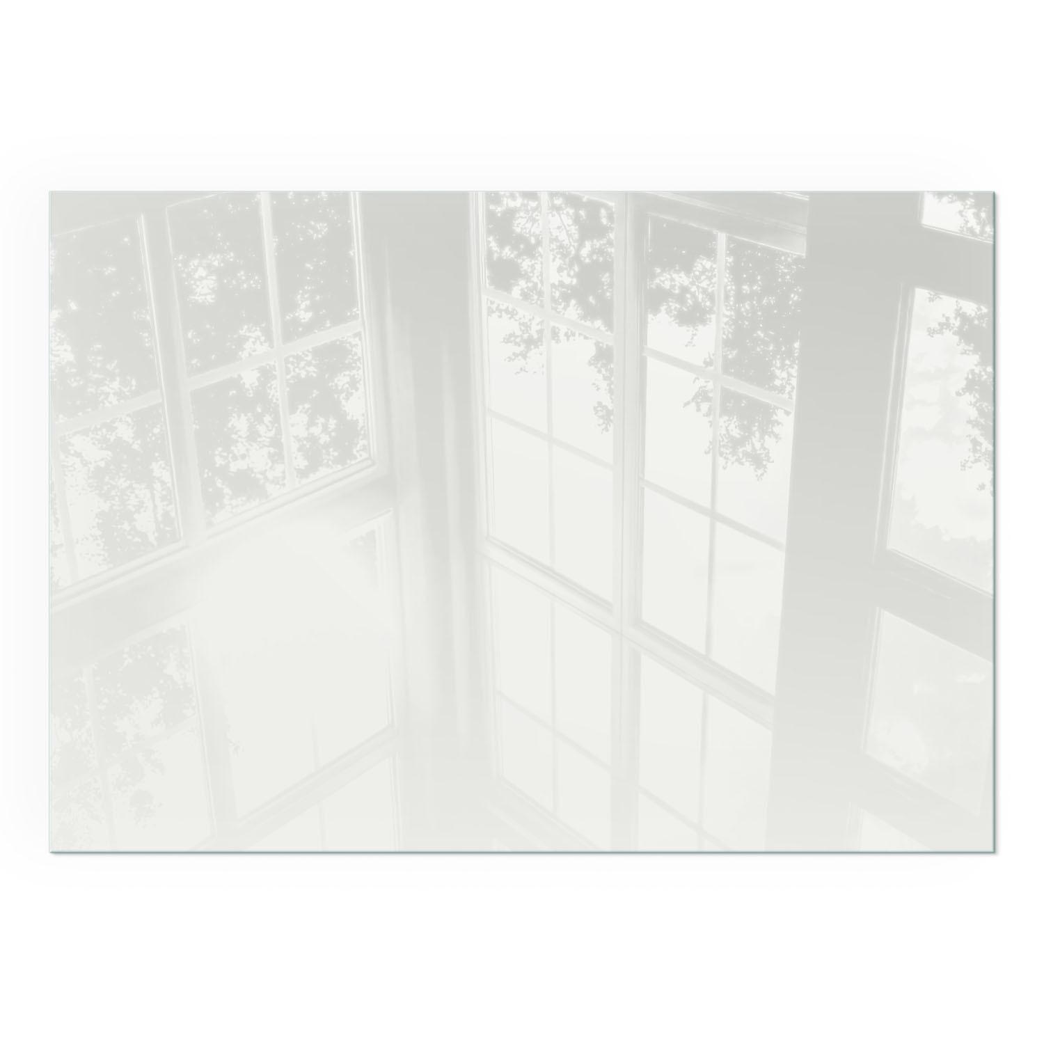 GLASPLATTE für Kamin 100x70 cm - Grau, Glas (100/70/0.4cm) - TULUP