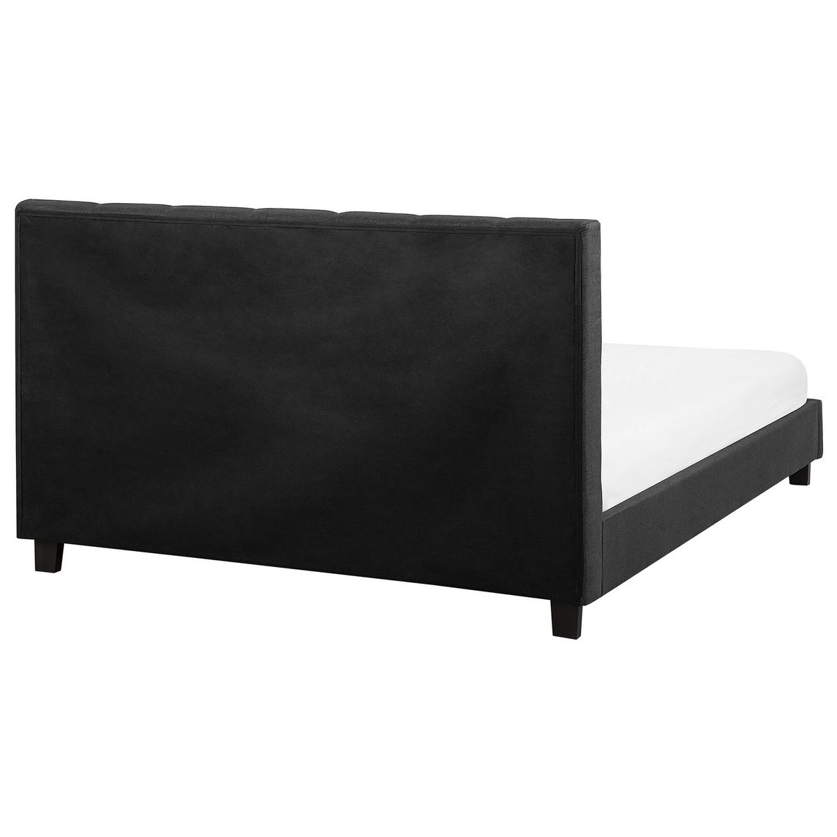 WASSERBETT 180/200 cm Grau La Rochelle - Dunkelgrau, Textil (180/200cm) - Beliani