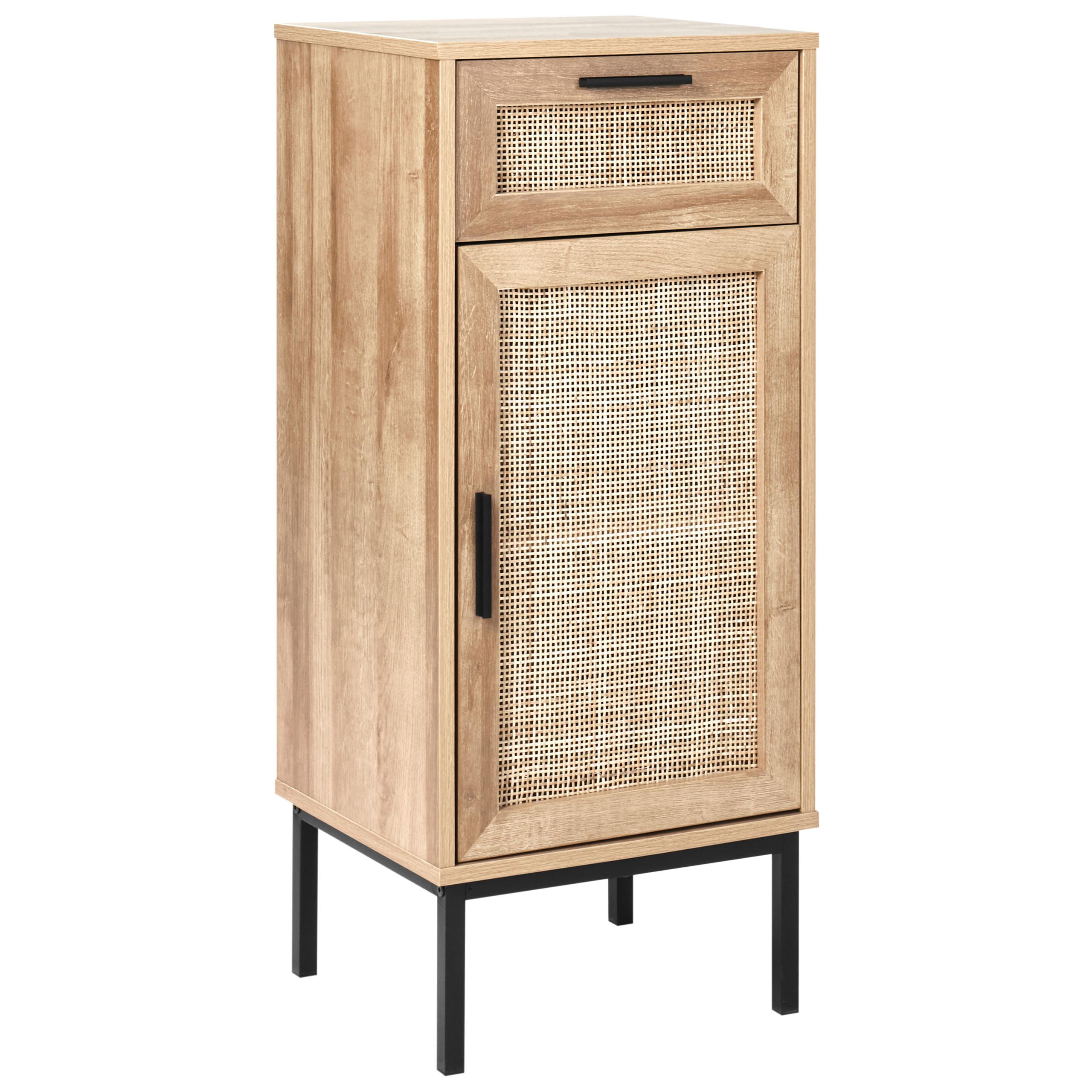 BADEZIMMERSCHRANK 40 cm Hellbraun Rosell - Naturfarben/Braun, Holzwerkstoff (40/92/36cm) - Beliani