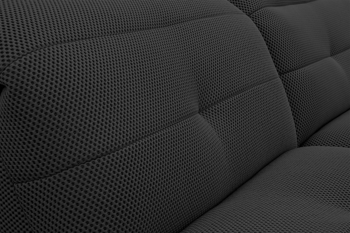ECKSOFA TRENTO 4-Sitzer, schwarz - Schwarz, Holzwerkstoff/Kunststoff (165/262cm) - Wozimo