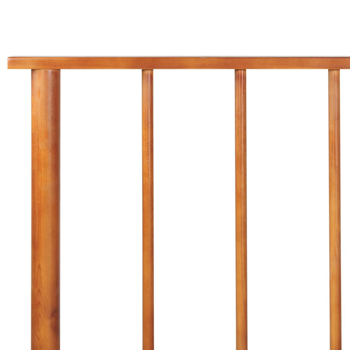 HOLZBETT 160/200cm Heller Holzfarbton Barret - Hellbraun, Holz (160/200cm) - Beliani
