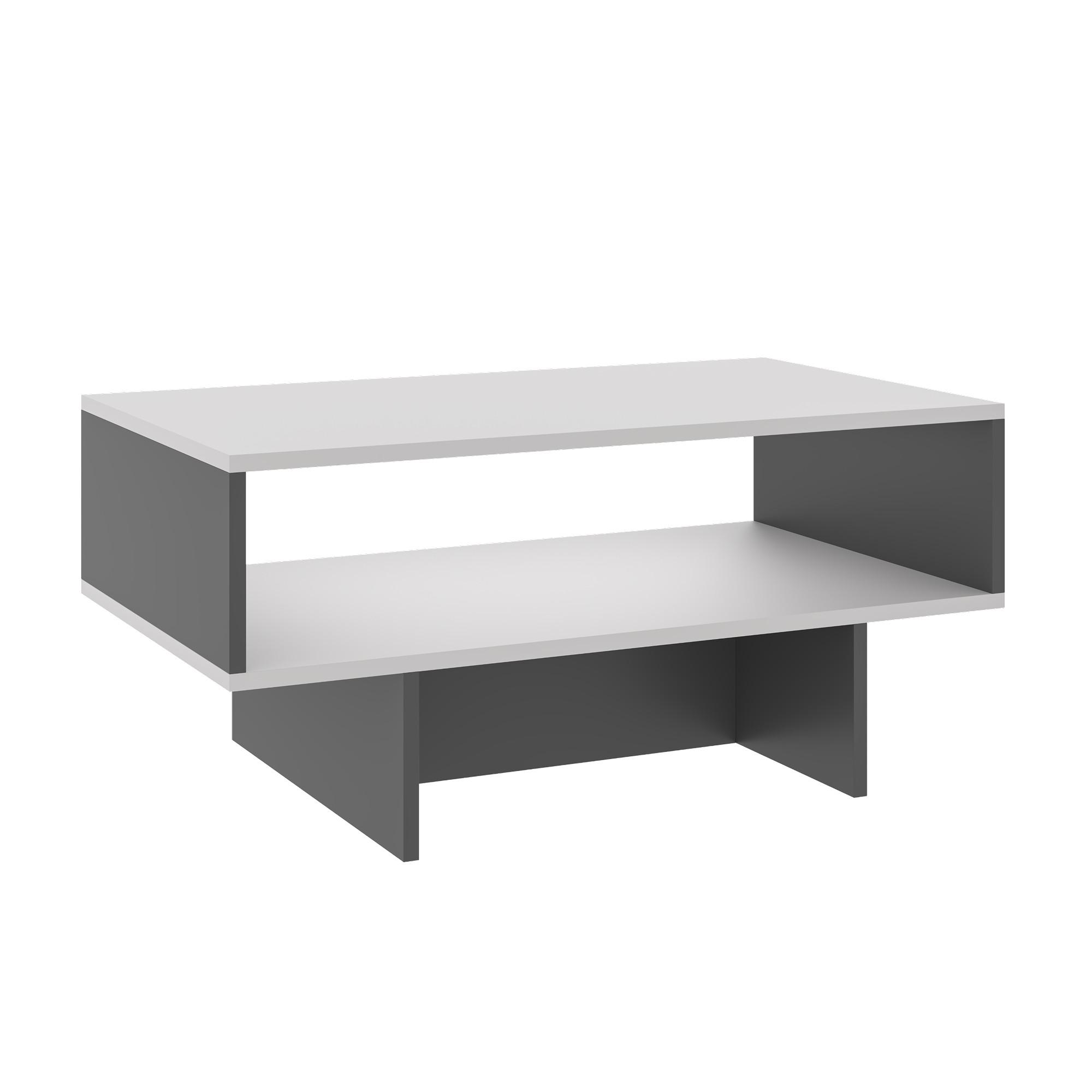 COUCHTISCH Mjölby 80/45/37 - Anthrazit, Holzwerkstoff (45/80/37cm) - [en.casa]
