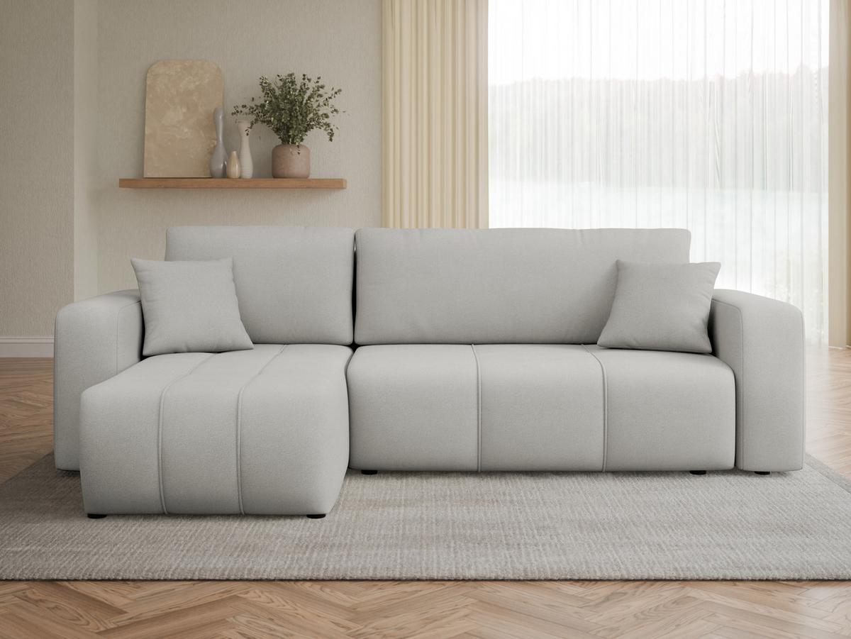 ECKSOFA Furyn - Schwarz/Grau, Holz/Kunststoff (244/145cm) - MIRJAN24