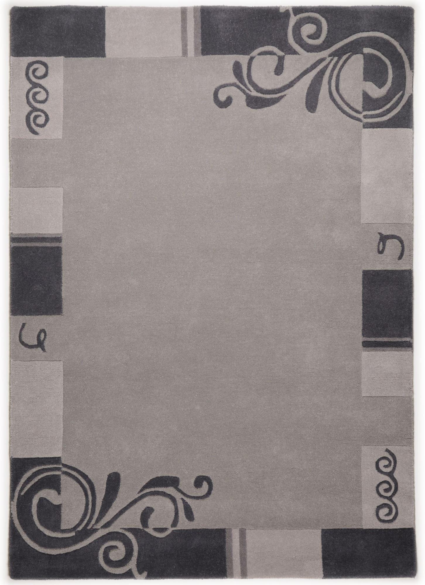 HANDTUFTTEPPICH Hawai 70x140 cm - Grau, Textil (70/140cm) - THEKO