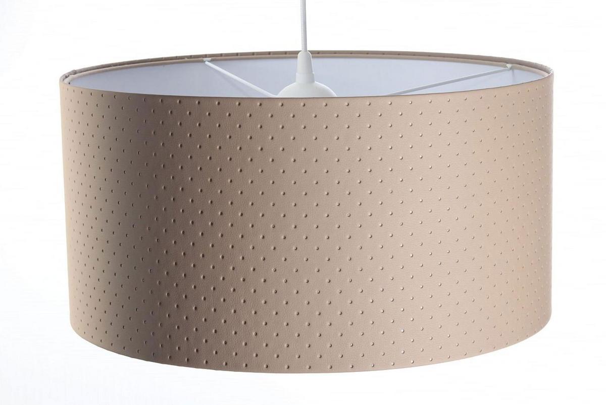 HÄNGELEUCHTE Weiß 50/25 cm - Beige/Weiß, Kunststoff (50/0.8/25cm) - ONZENO