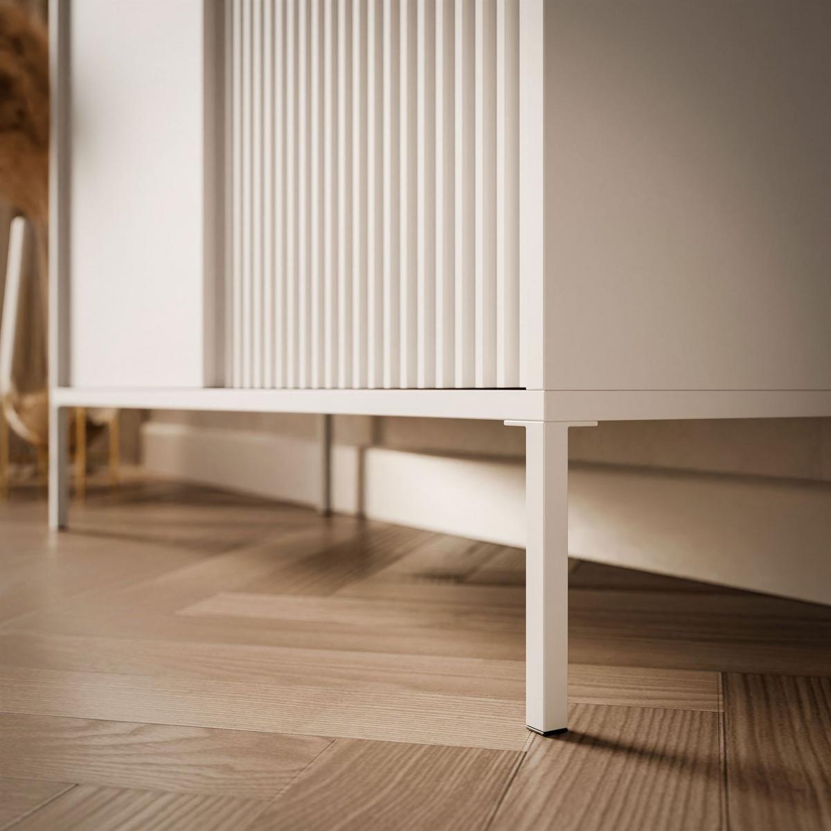 HIGHBOARD YASUMI 3D beige - Beige, Holzwerkstoff (103.5/123.4/39.5cm) - Lookway