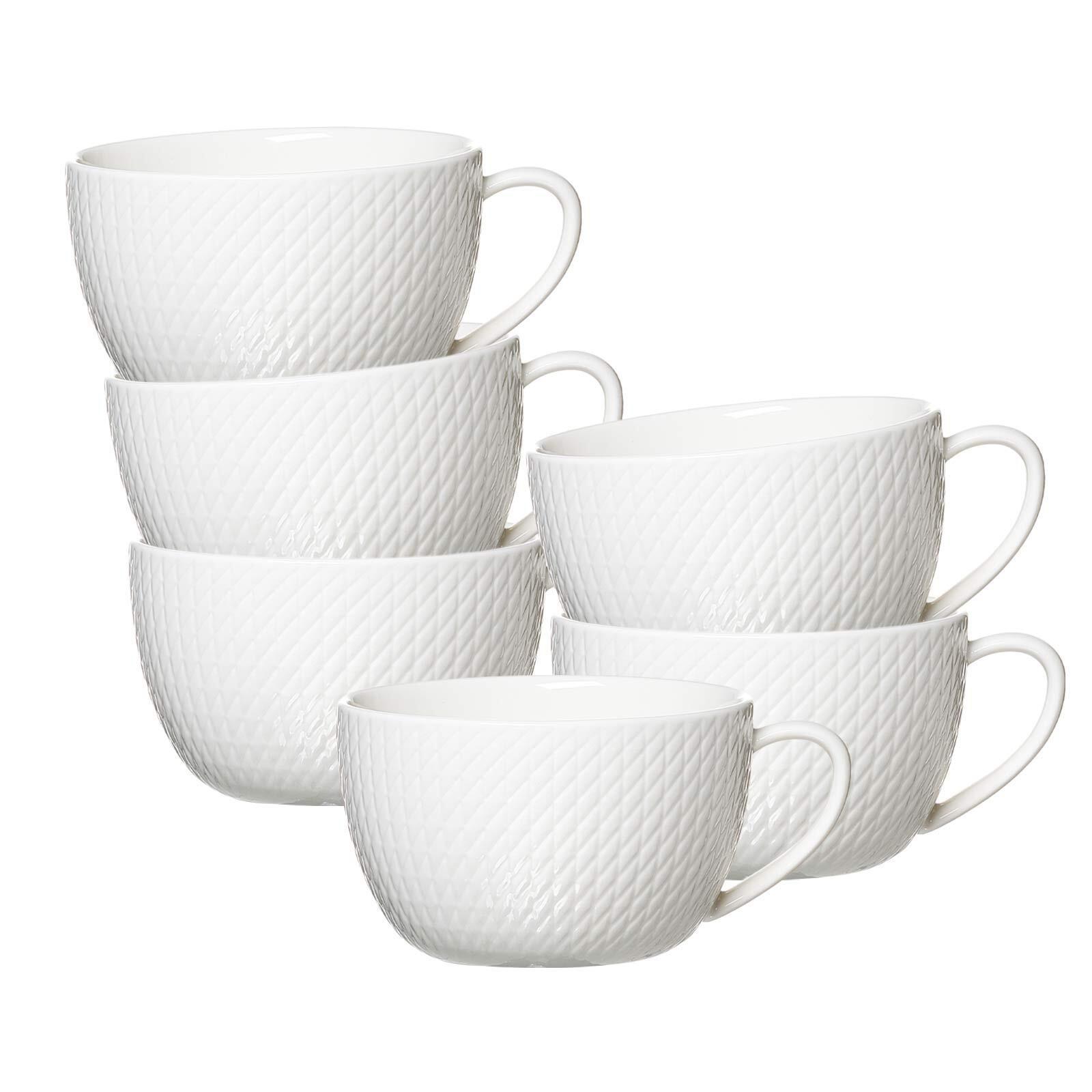 CAPPUCCINOTASSEN Saphir weiß 320 ml 6er Set - Weiß, Keramik (0.32L) - Ritzenhoff Breker