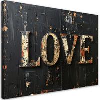 LEINWANDBILD Inschriften und Zitate 45x30cm - Schwarz, Textil (45/30cm) - Feeby