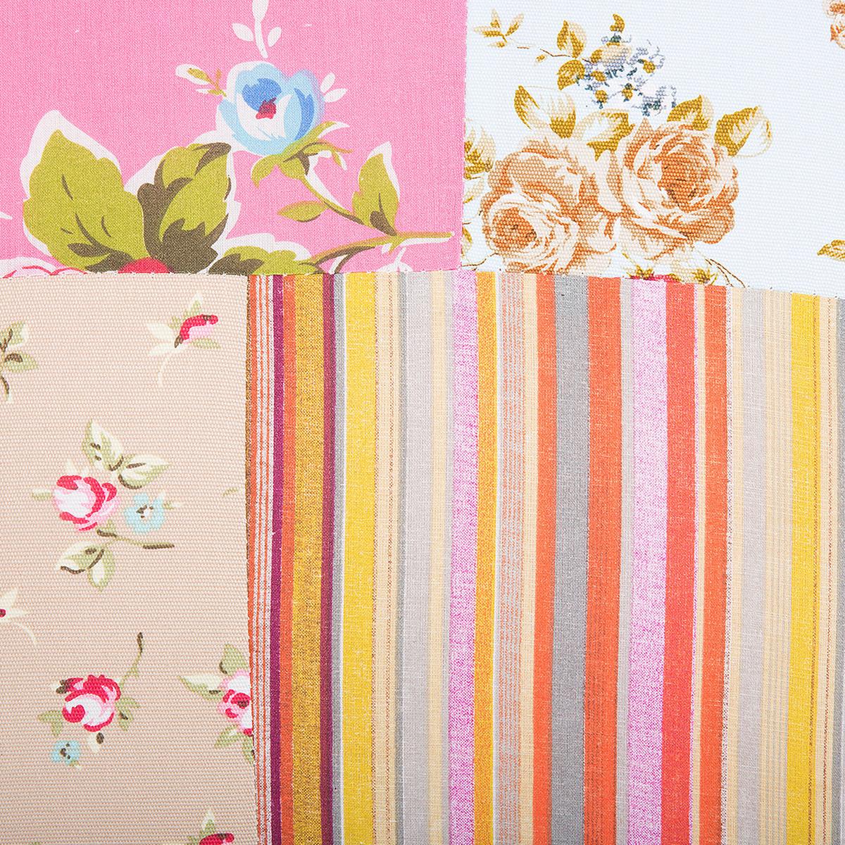 SESSEL Polsterbezug Bunt Mandal - Multicolor, Holz/Textil (59/86/57cm) - Beliani