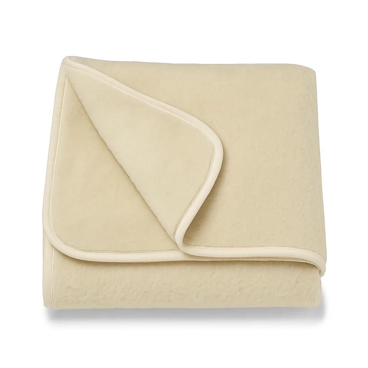 TAGESDECKE Merinowolle sehr dick Naturfarben 200/100 cm - Beige/Weiß, Fell (100/200cm) - Provellus