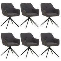 ESSZIMMERSTUHL Schwarz, Grau 6er-Set - Schwarz/Grau, Textil (53/80/59cm) - MCW