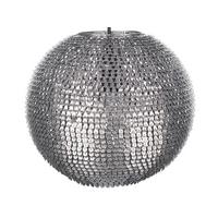 HÄNGELEUCHTE Seine 30x30x23 cm - Silberfarben, Metall (30/30/23cm) - Beliani