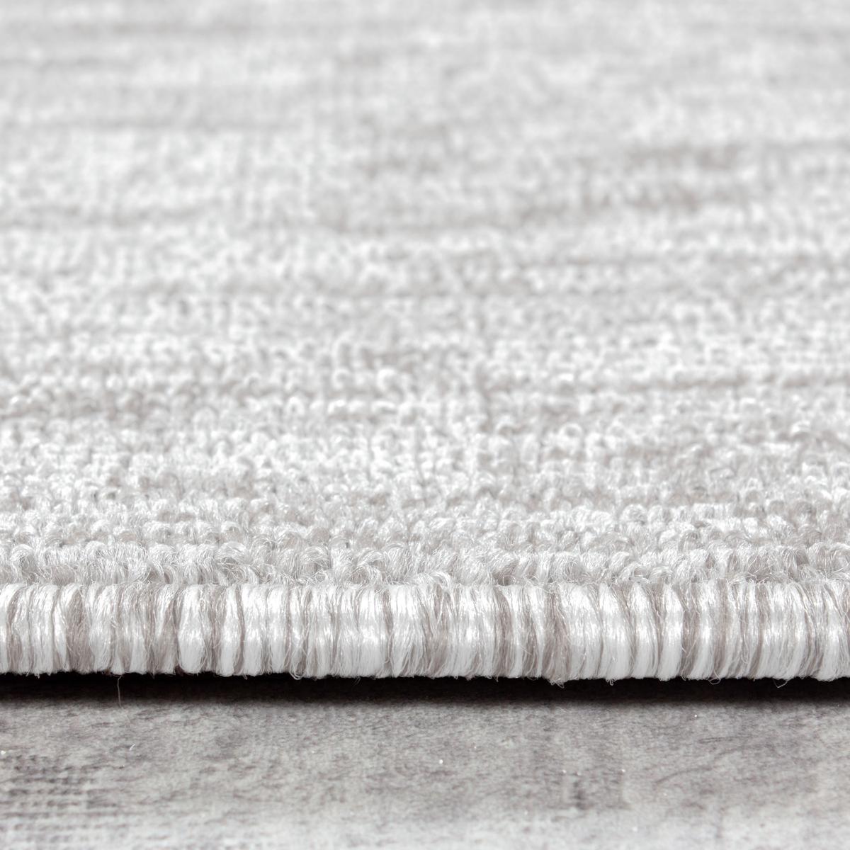 KURZFLORTEPPICH AMMER, einfarbig, Creme, Ø 200 cm - Beige, Textil (200/200cm) - KADIMA DESIGN