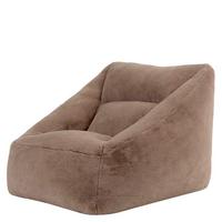 SITZSACK Sessel Natalia flauschig - Mokka, Textil (97/73/84cm) - icon