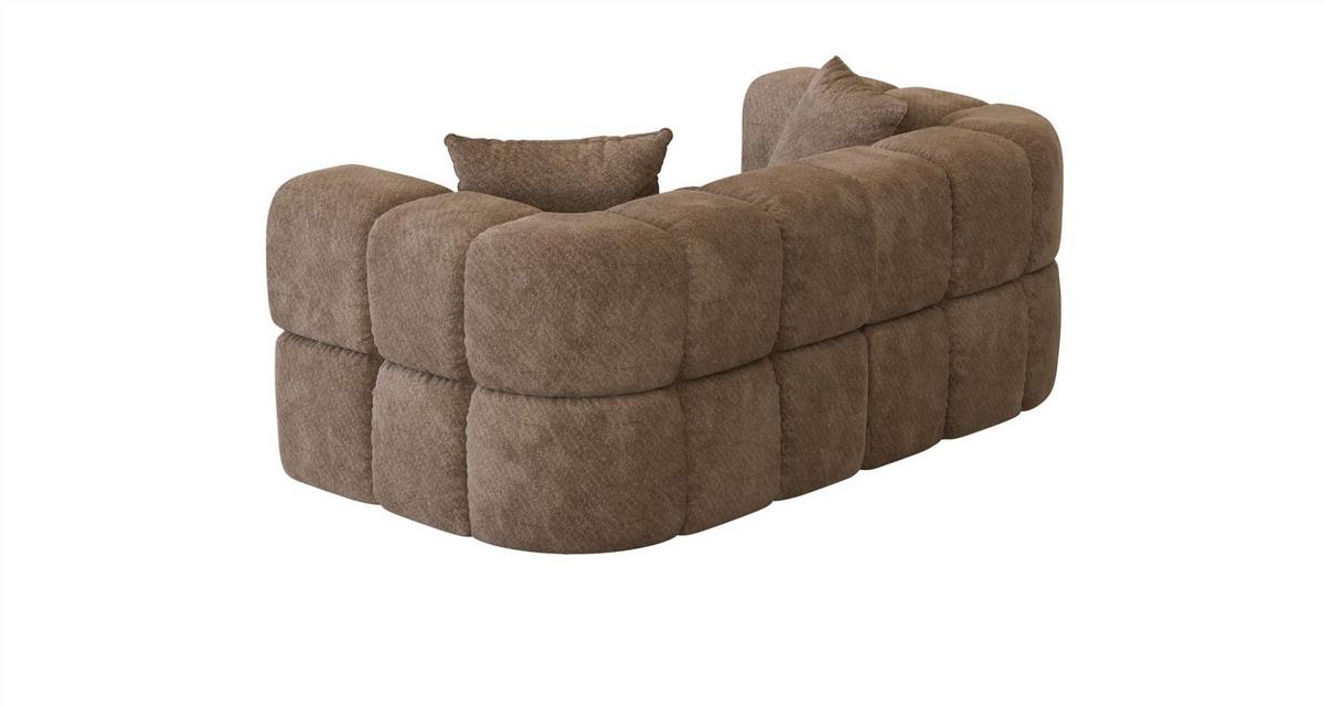SOFA 2-sitzer Vega - Braun, Holzwerkstoff/Textil (200/77/103cm) - Fun Möbel
