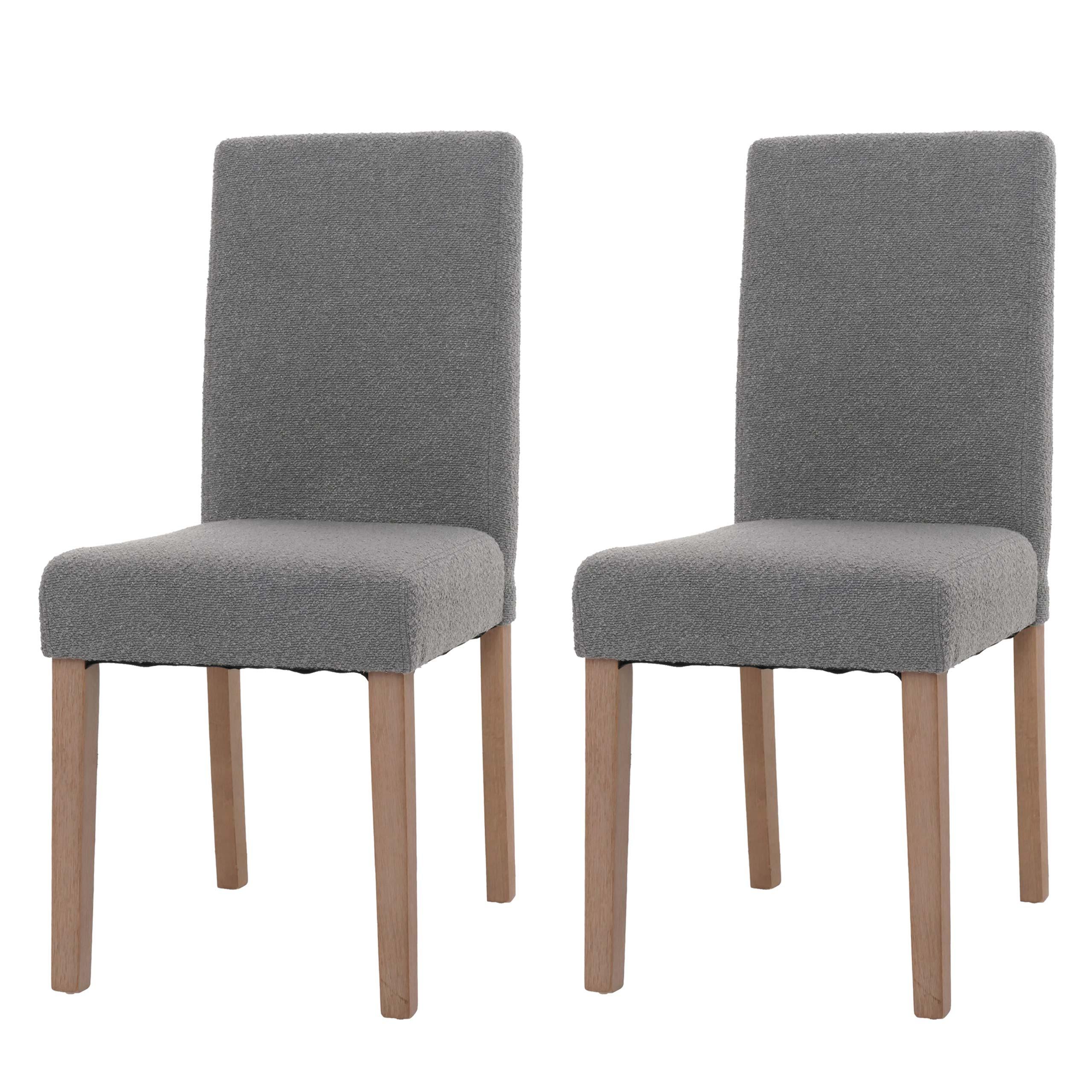 ESSZIMMERSTUHL Grau 2er-Set - Grau, Textil (42/90/50cm) - MCW