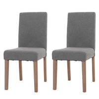 ESSZIMMERSTUHL Grau 2er-Set - Grau, Textil (42/90/50cm) - MCW