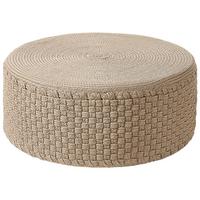 POUF Beige Mithi - Beige, Textil (70/30/70cm) - Beliani