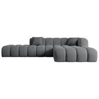 ECKSOFA Ottomane Rechts OLEA-L2 - 289x176x71 cm Dunkelgrau - Dunkelgrau/Schwarz, Holzwerkstoff/Kunststoff (289/176cm) - ALTDECOR