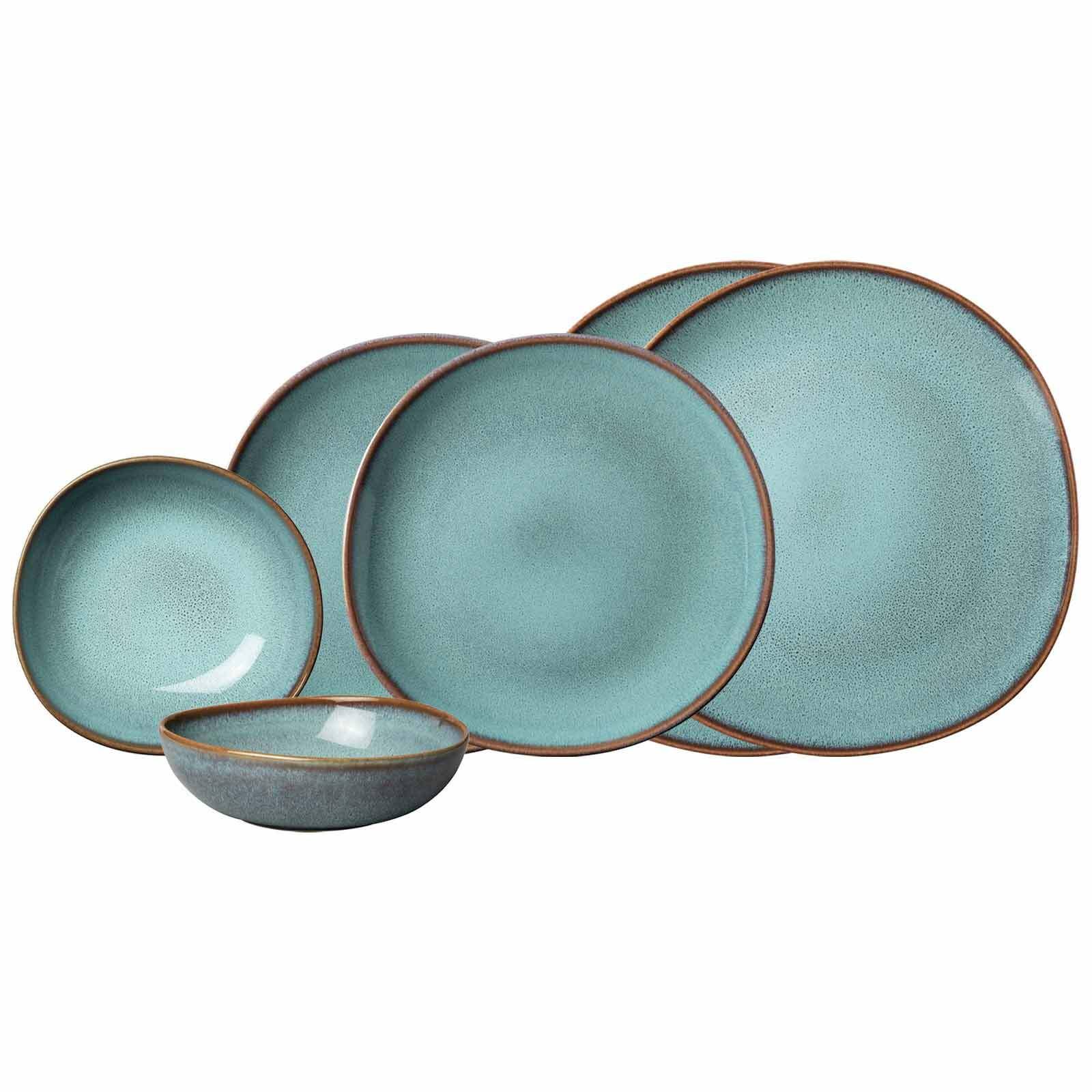 BASIC-SET Lave Glacé 6-tlg. - Hellblau, Keramik (2/2/2cm) - like.Villeroy & Boch