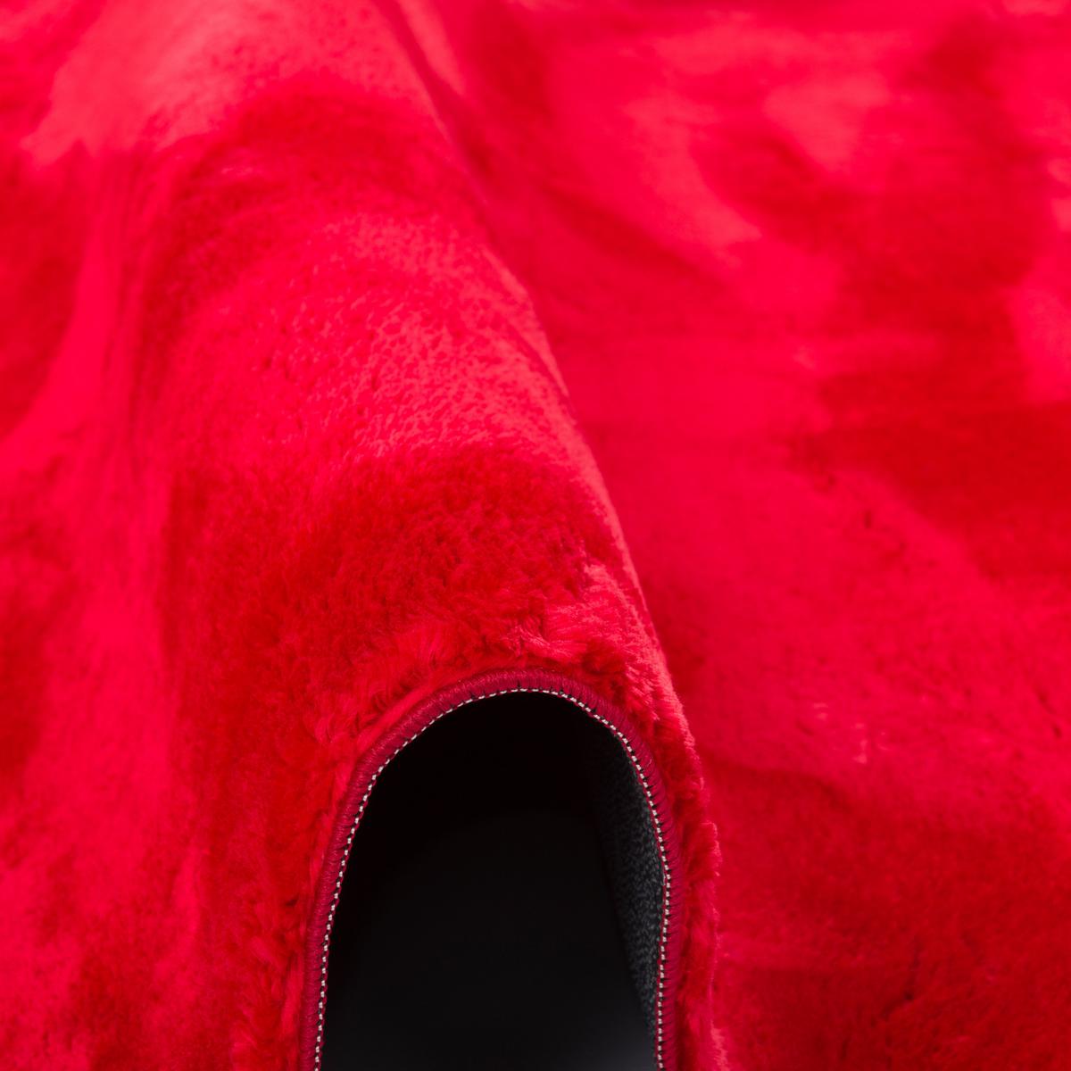 FELLTEPPICH SUPER SOFT PEARL - Rot, Textil (120/170cm) - Pergamon