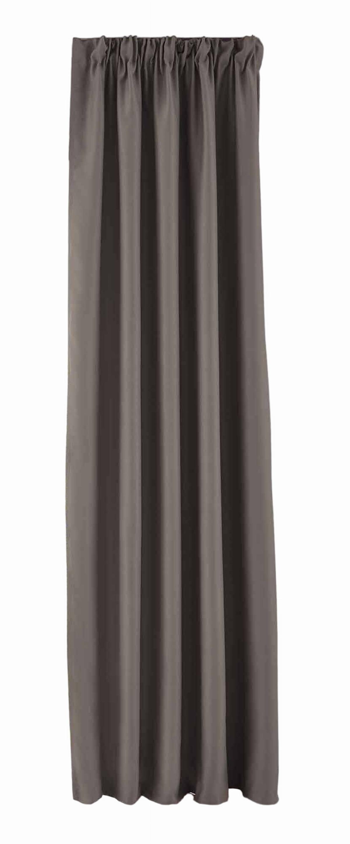 VORHANG »NewYork« HxB 225x295 cm Taupe - Taupe, Textil (295/225cm) - Gardinenbox