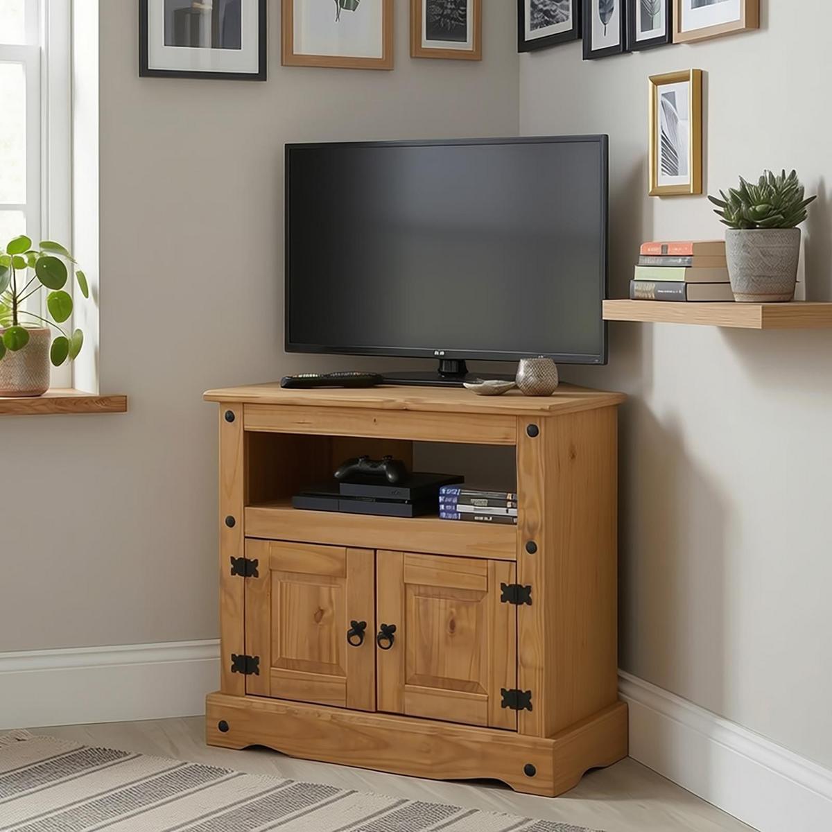 TV RACK SALSA - Naturfarben, Holz (85/78/43cm) - CARO-Möbel