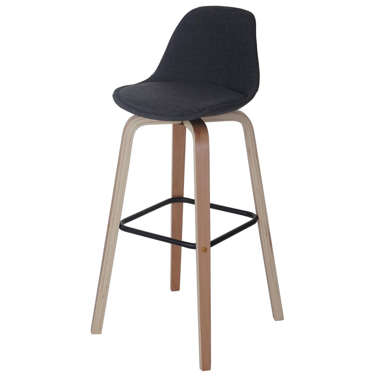 BARHOCKER Grau 2er-Set - Grau, Textil (44/97/45cm) - MCW