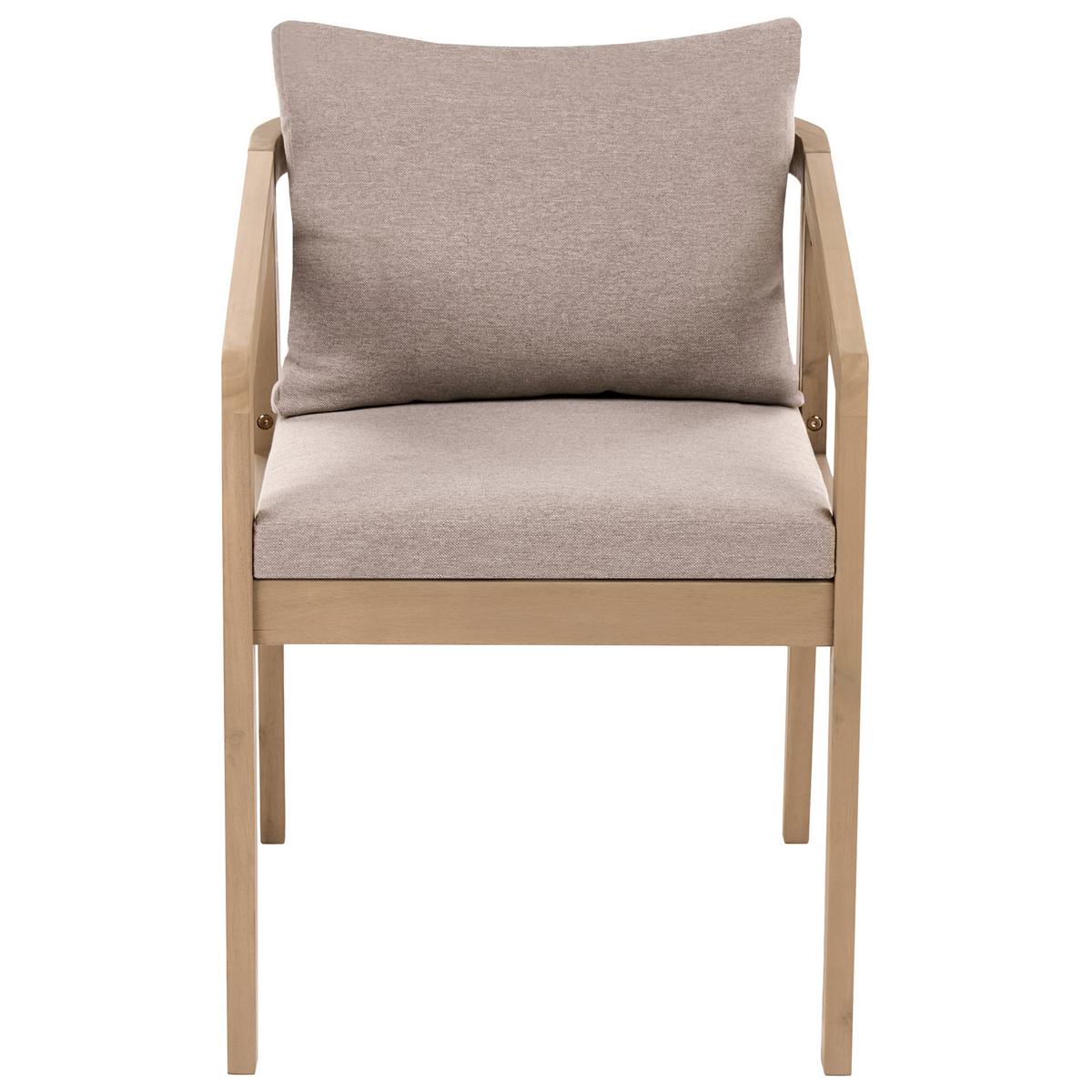 GARTENMÖBEL-SET 10-Sitzer zertifiziertes Akazienholz Hellbraun Toscanella - Hellbraun/Beige, Holz - Beliani
