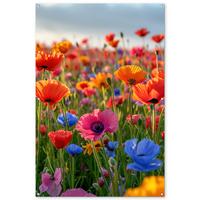 GARTENPOSTER Blumen - Mohnblumen - Farbenfroh - Natur Bild 120x180 cm - Dunkelorange, Kunststoff (120/180/0.2cm) - OnlyWow