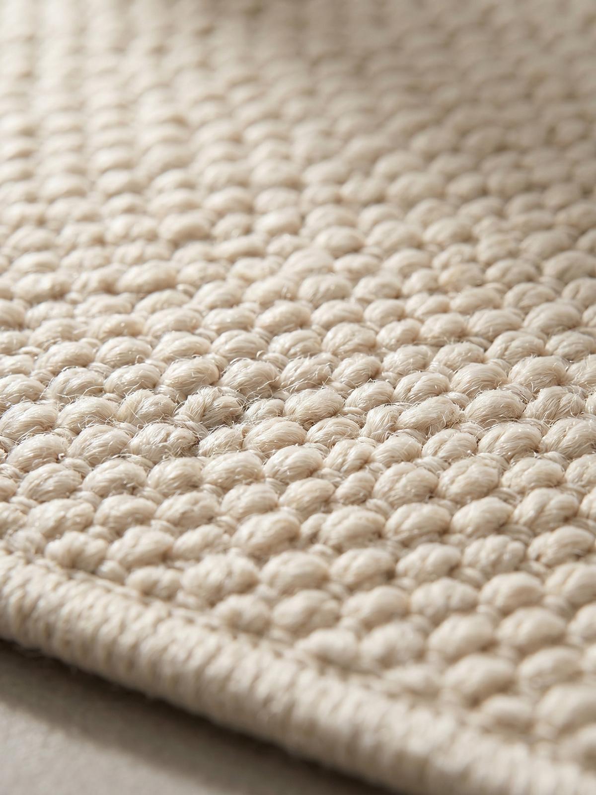 TEPPICH Flachgewebe LANGAU in Creme, meliert, Ø 80 cm - Beige, Textil (80/80cm) - KADIMA DESIGN