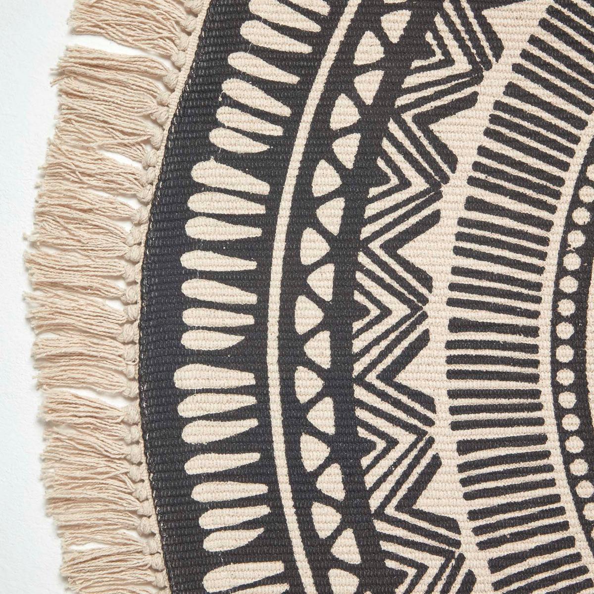 BAUMWOLLTEPPICH mit Mandala-Muster rund 145 cm - Multicolor, Textil (145/145cm) - Homescapes