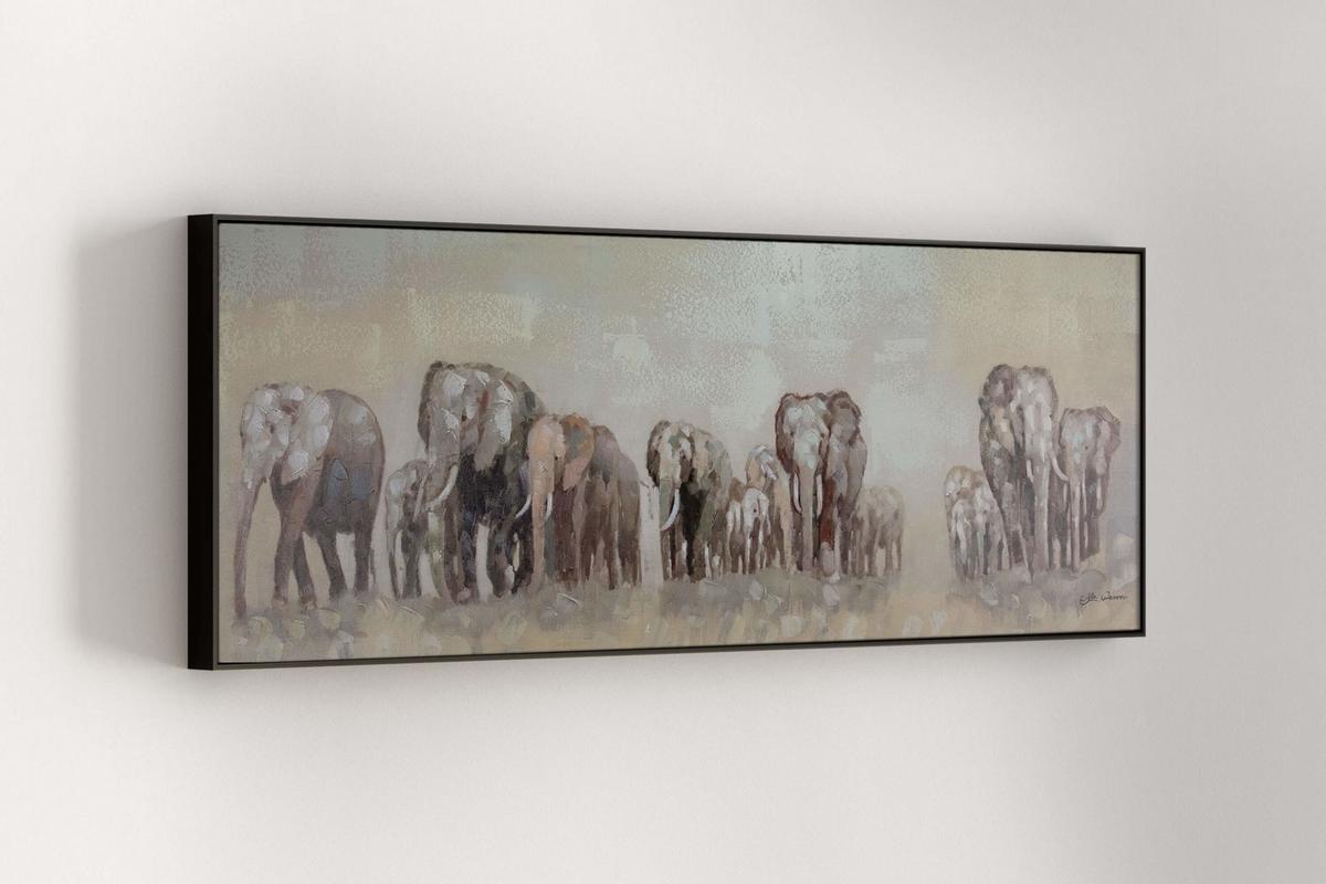 ÖLGEMÄLDE 150/50 cm - Beige, Holz/Textil (150/50cm) - KUNSTLOFT