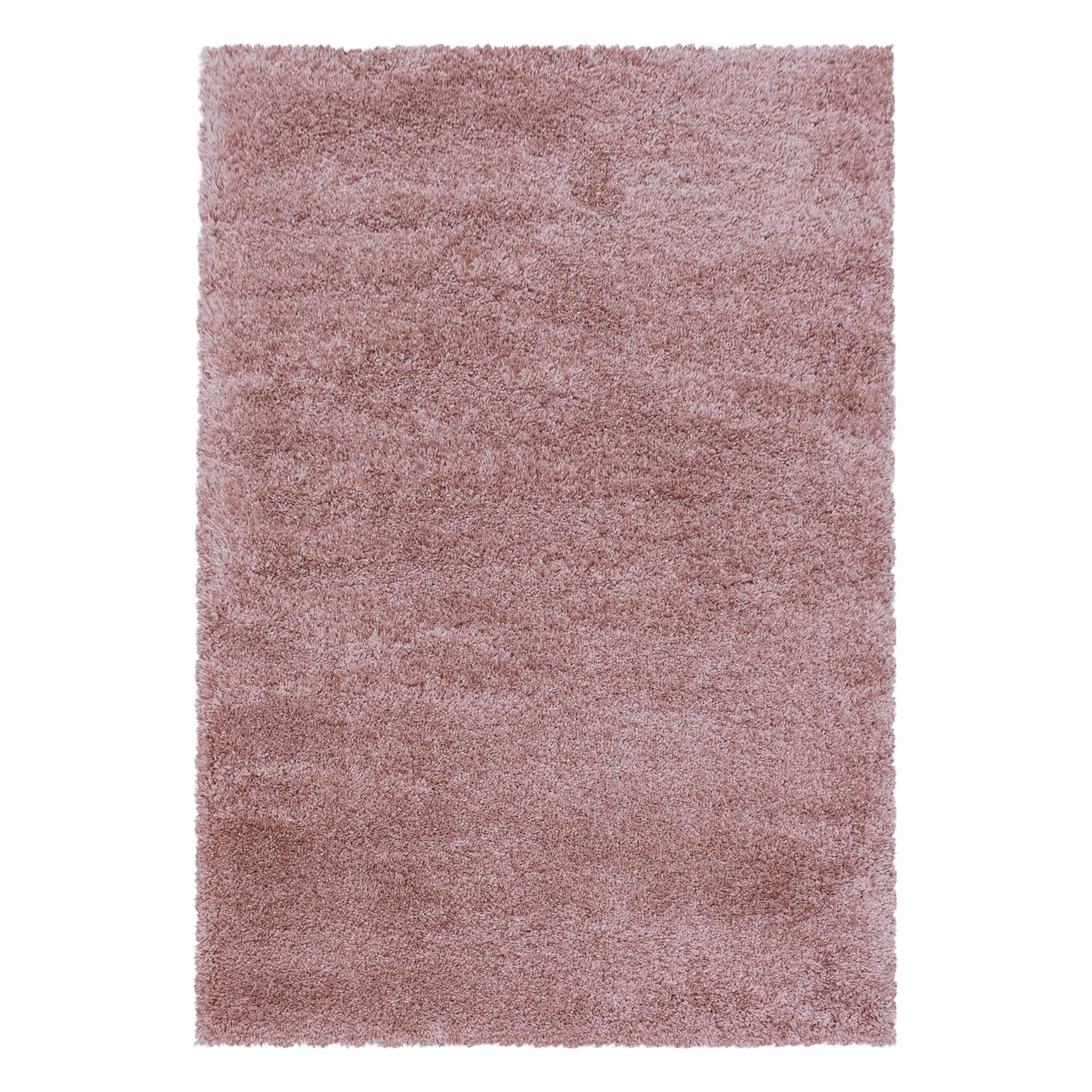 HOCHFLORTEPPICH SALZACH, einfarbig, Rosa, 60 x 110 cm - Rosa, Textil (110/60cm) - KADIMA DESIGN