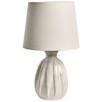 TISCHLAMPE Keramik Hellbeige Aguan - Beige, Keramik (25/25/44cm) - Beliani