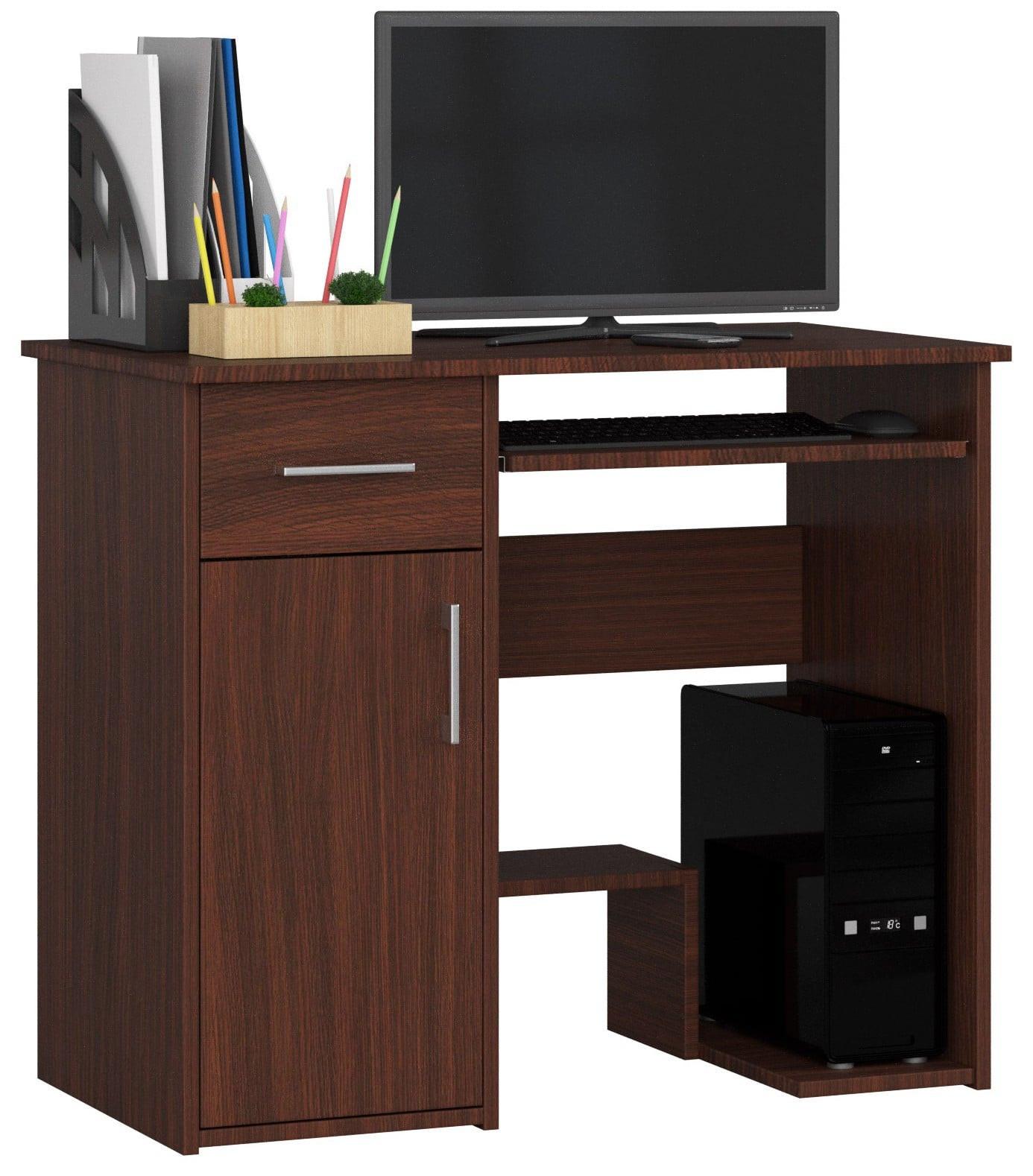 SCHREIBTISCH Dunkelbraun 74/90/50 - Dunkelbraun, Holzwerkstoff (120/55/74cm) - RAUMHIRSCH FURNITURE