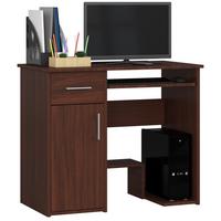 SCHREIBTISCH Dunkelbraun 74/90/50 - Dunkelbraun, Holzwerkstoff (120/55/74cm) - RAUMHIRSCH FURNITURE