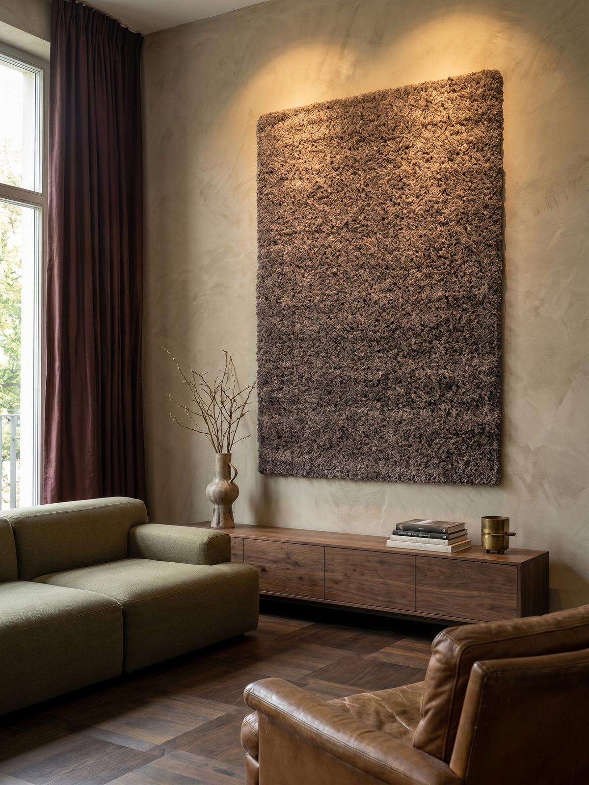HOCHFLORTEPPICH RHEIN, einfarbig, aus Polypropylen, Taupe, 100 x 200 cm - Braun, Textil (100/200cm) - KADIMA DESIGN