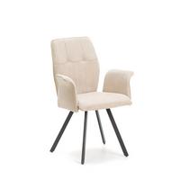 ESSZIMMERSTUHL Mery Beige 62/60/47 cm 2er-Set - Beige, Textil (60/47/62cm) - Calicosy