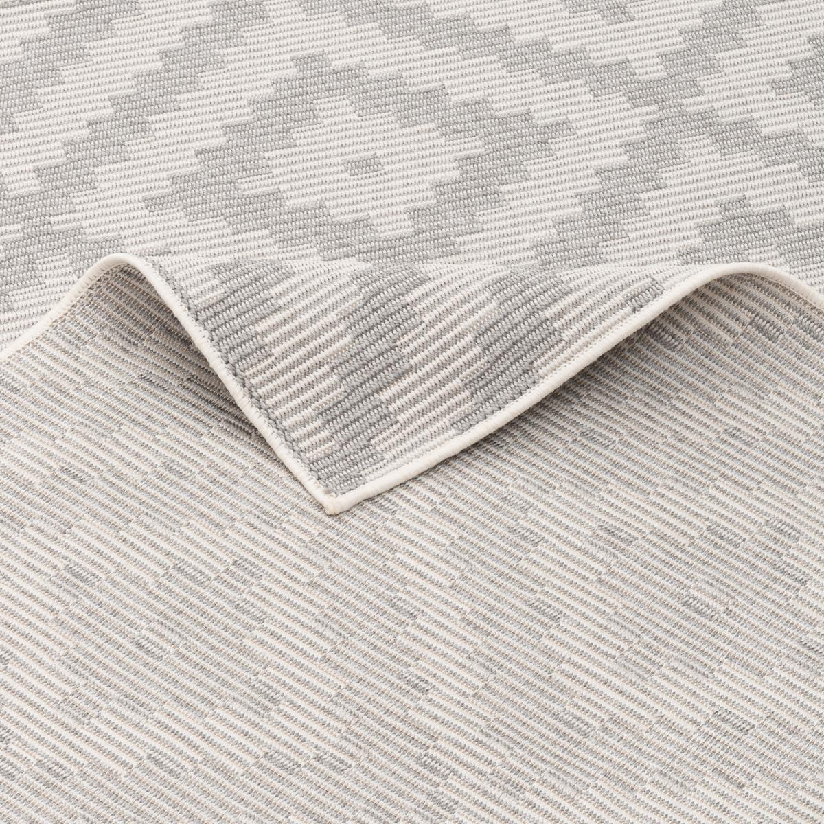 IN & OUTDOOR TEPPICH MARBELLA FLIESENOPTIK - Grau, Textil (80/150cm) - Pergamon