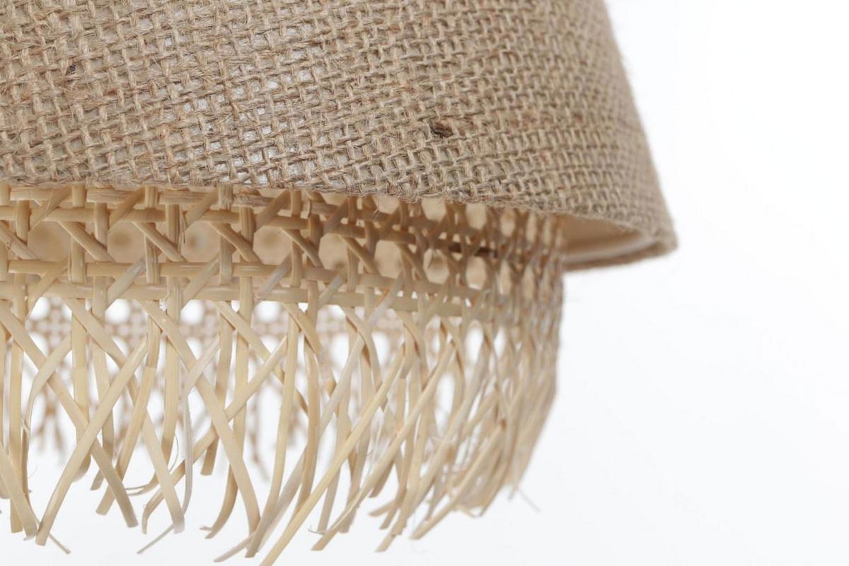 HÄNGELEUCHTE Beige 30/27 cm - Beige, Naturmaterialien (30/1.3/27cm) - ONZENO