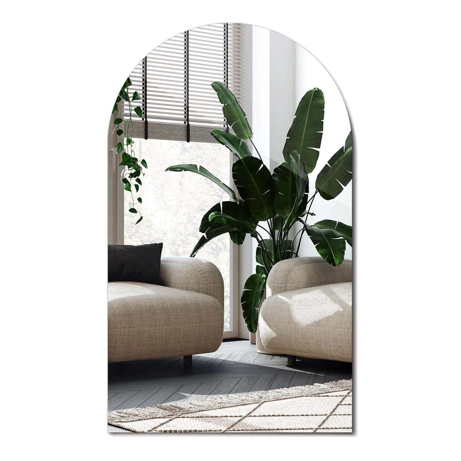 SPIEGEL 40x70 Asymmetrisch - Transparent, Glas (40/70/0.4cm) - Wallfluent