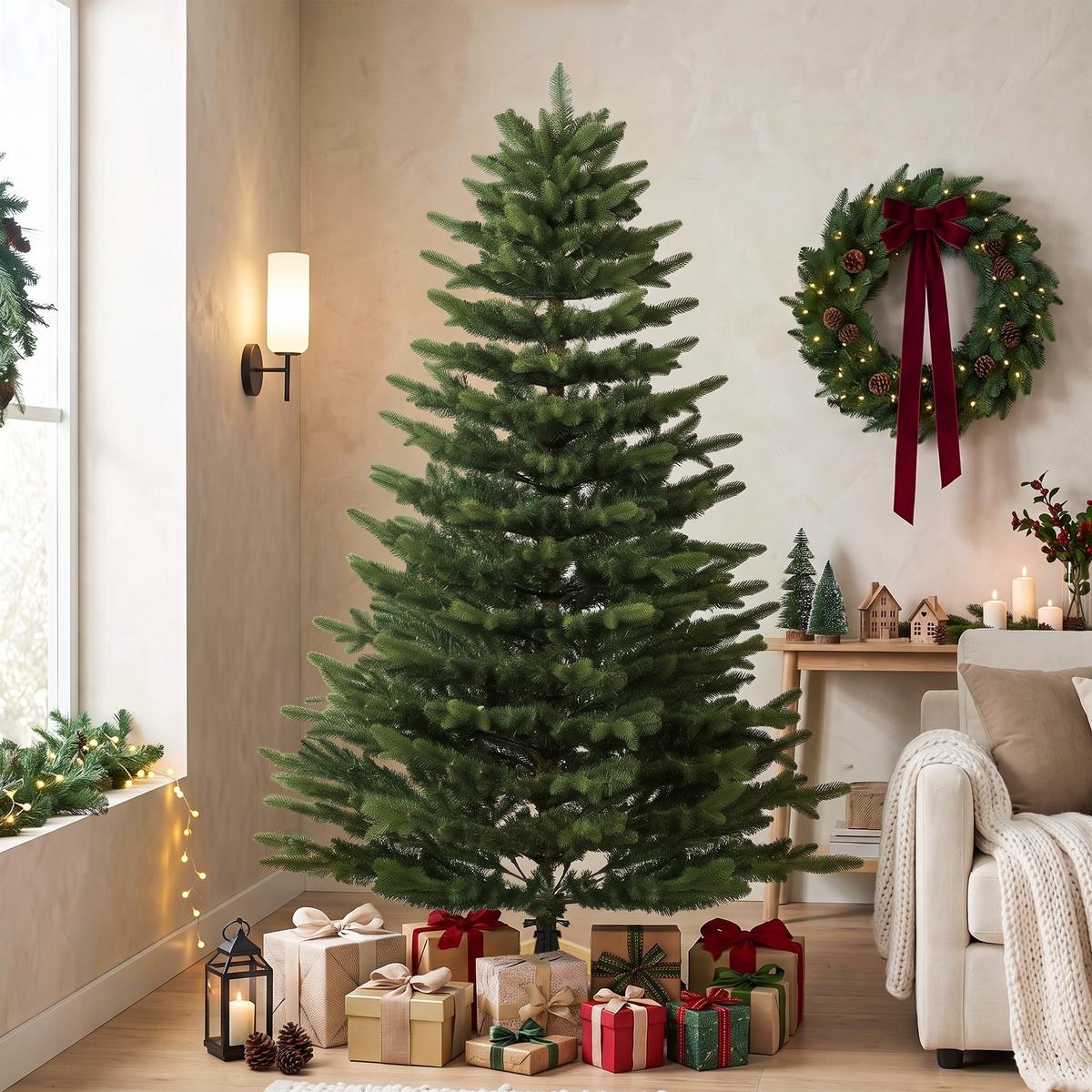 WEIHNACHTSBAUM PE PVC Grün - Grün, Kunststoff (180cm) - HOMCOM