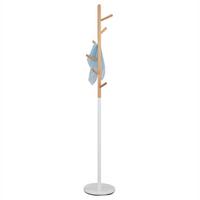 KLEIDERSTÄNDER ENRICO weiß/natur - Weiß/Naturfarben, Holz (28/171/28cm) - IDIMEX