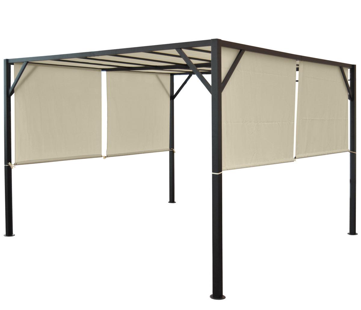 PERGOLA BEJA Cremeweiß - Weiß, Metall (305/212/305cm) - MCW