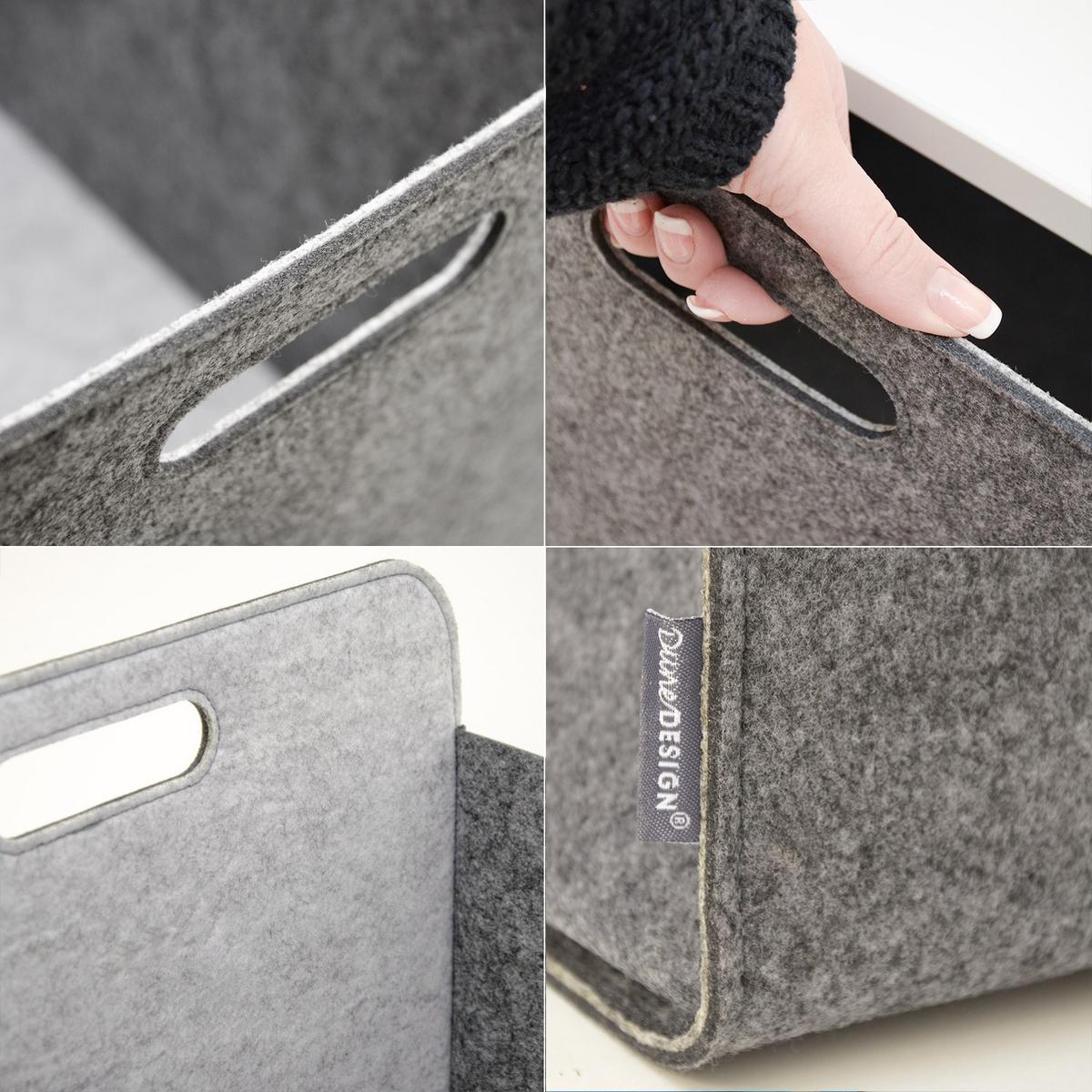 AUFBEWAHRUNGBOX 4er Set 33/38, grau - Grau, Kunststoff (33/33/38cm) - Dunedesign
