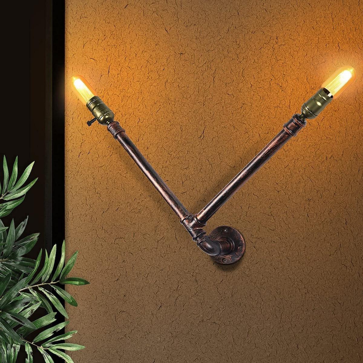 WANDLEUCHTE Karl - Bronzefarben, Metall (9/49/49cm) - Nettlife