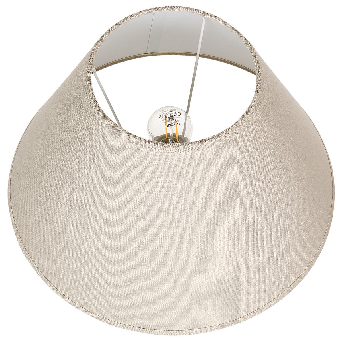 TISCHLEUCHTE Weiß Amblo - Weiß, Keramik (35/35/57cm) - Beliani